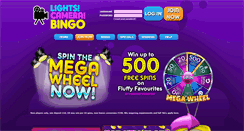 Desktop Screenshot of lightscamerabingo.com